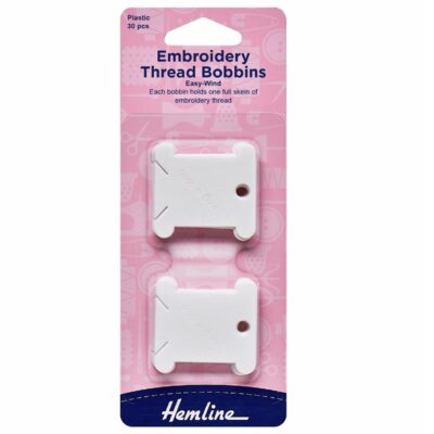 Paper & Plastic Embroidery Floss Bobbins - Stitch Accessories