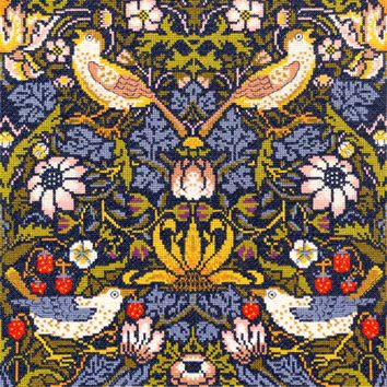 Strawberry Thief - Cross Stitch Kit - Bothy Threads