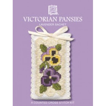 Textile Heritage Cross Stitch Lavender Sachet Kits