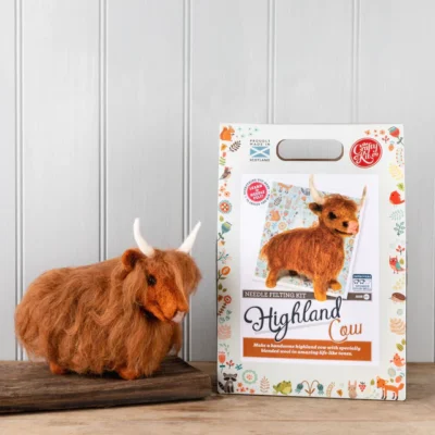 Highland Cow - Needle Felting Kit - Crafty Kit Company