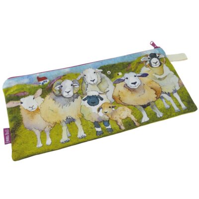 Felted Sheep - Long Zip Up Project Bag - Emma Ball