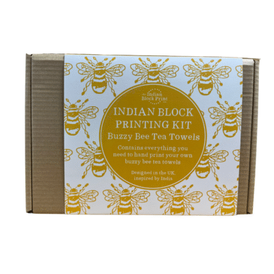 Indian Block Printing Kit - Buzzy Bee Tea Towels